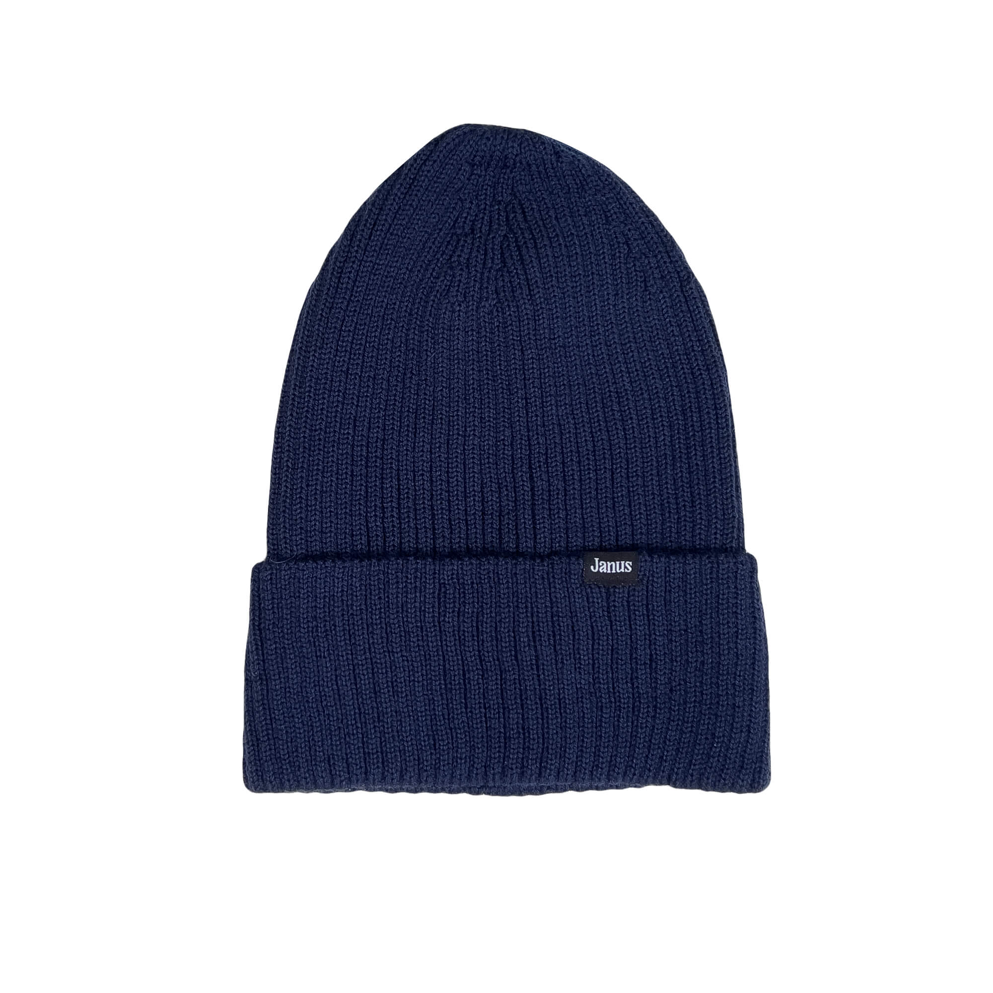 Janus merinoull beanie, Classic kolleksjon, farge marine blå