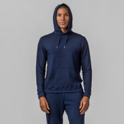 Merinoull hettegenser janus classic herre x-warm marine blå hoddie