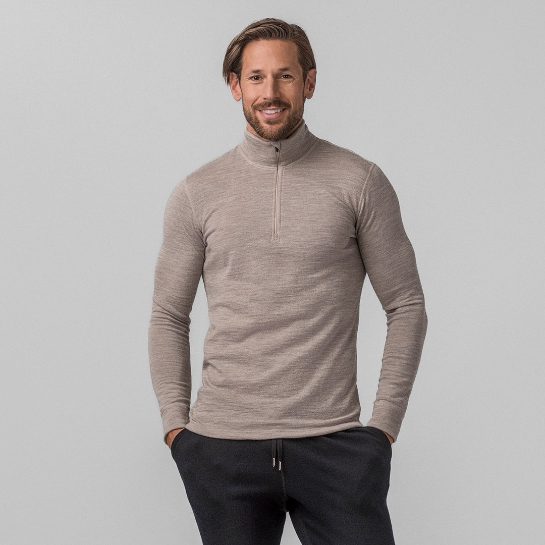 Wool polo zip - Classic